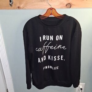 Black Graphic Women's Sweater